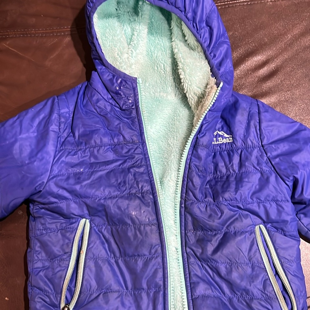LL bean reversible puffer coat 2T